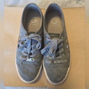 G by Guess Women's Quilted Gray Sneakers